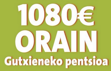 Pentsionistek deitutako elkarretaratzea