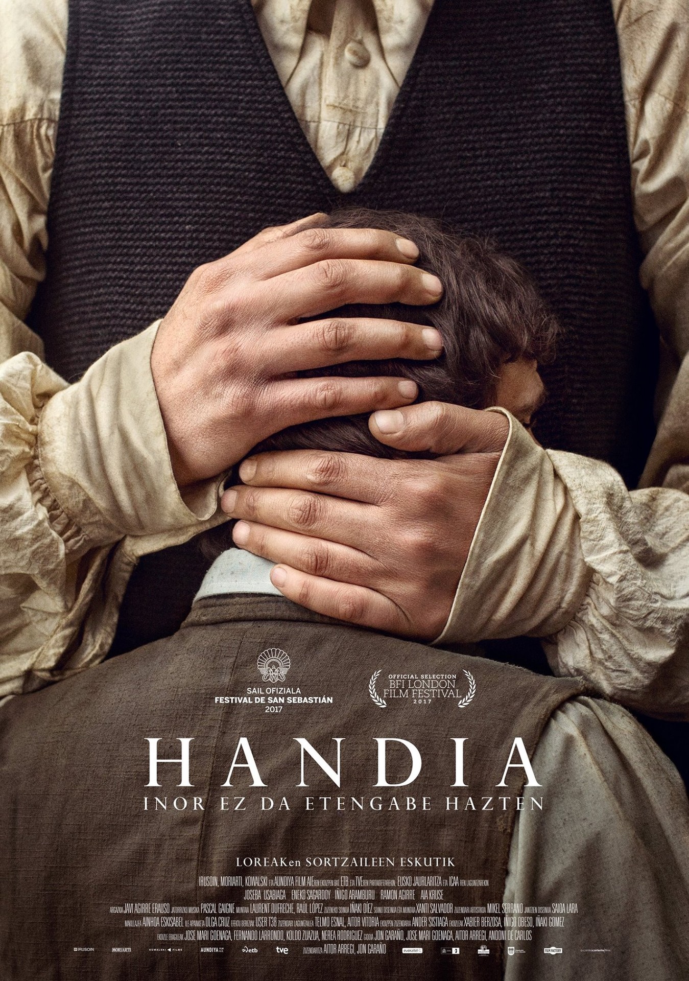 Feroz sarietan lautik bi 'Handia' filmarentzat