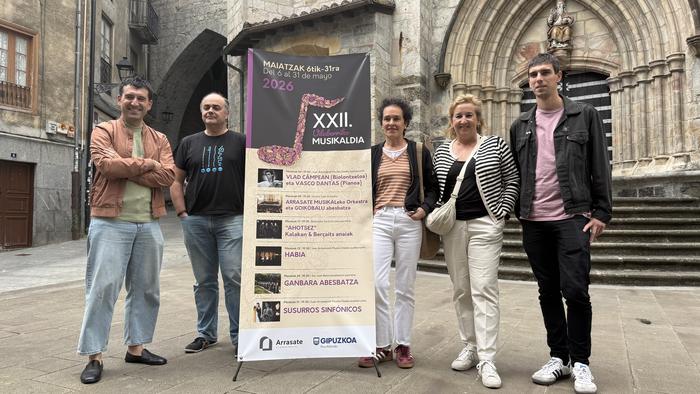 Maiatzaren 6tik 31ra musikaz beteko da Arrasate Udaberriko Musikaldiaren bueltan