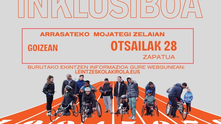 Atletismo inklusiboko topaketa ospatuko dugu larunbat honetan !