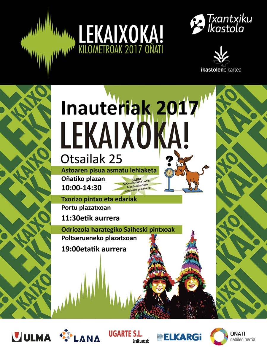 Inauterietan ere LEKAIXOKA! arituko gara