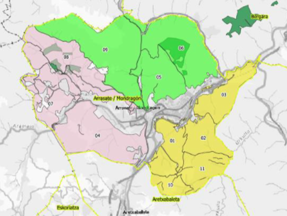 Landa eremuko lursailak topografikoki mugatzen jarraitzen du Udalak