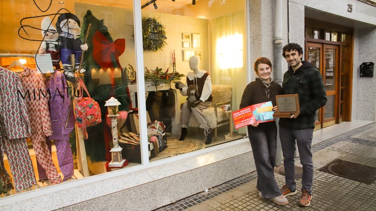 Mimatu dendako erakusleihoak irabazi du lehen saria