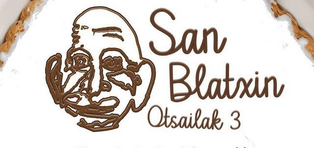 San Blatxin etorriko da otsailaren 3an, Aratusteen berri ematera