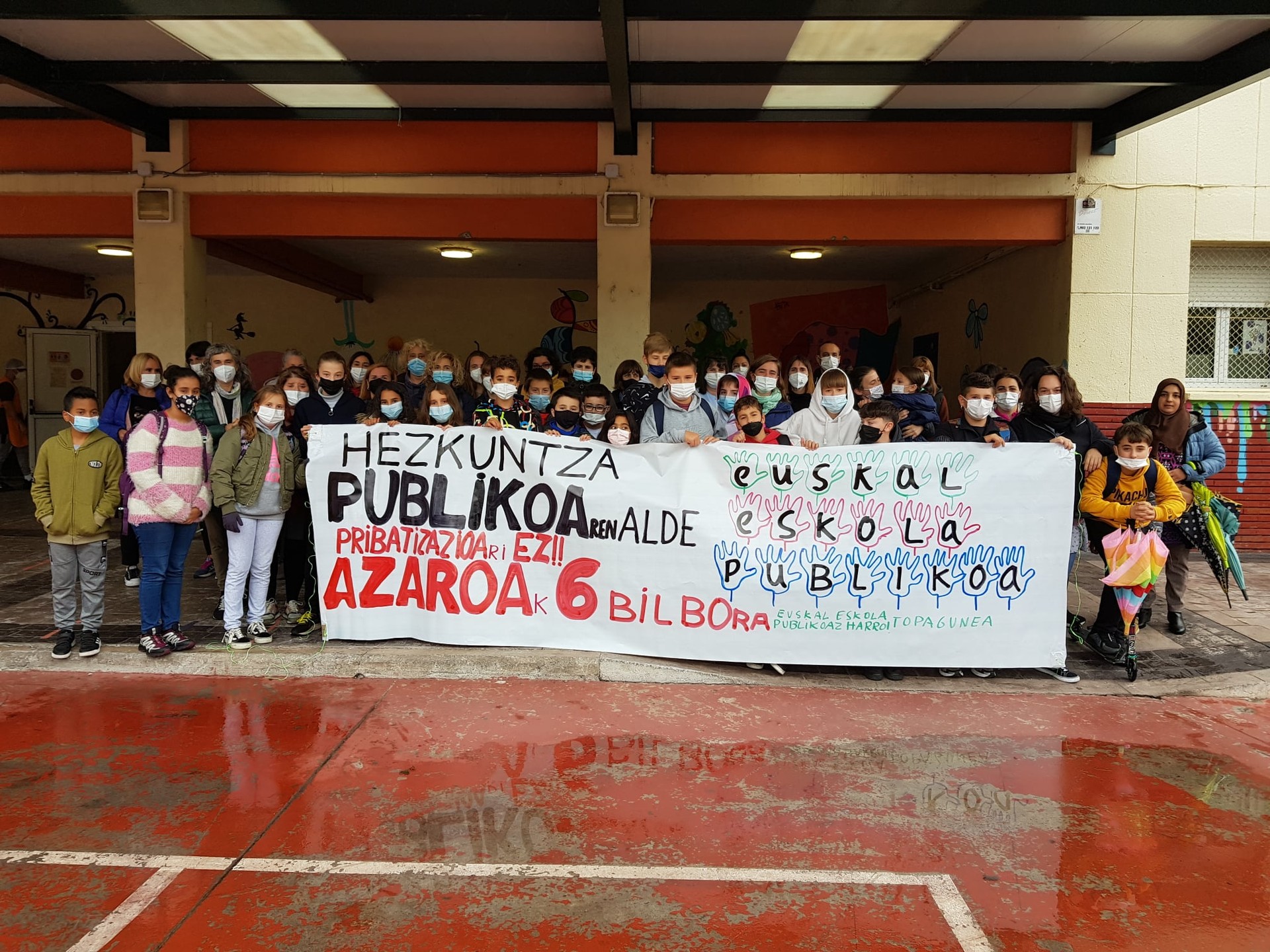 Luis Ezeizan ere hezkuntza publikoaren alde