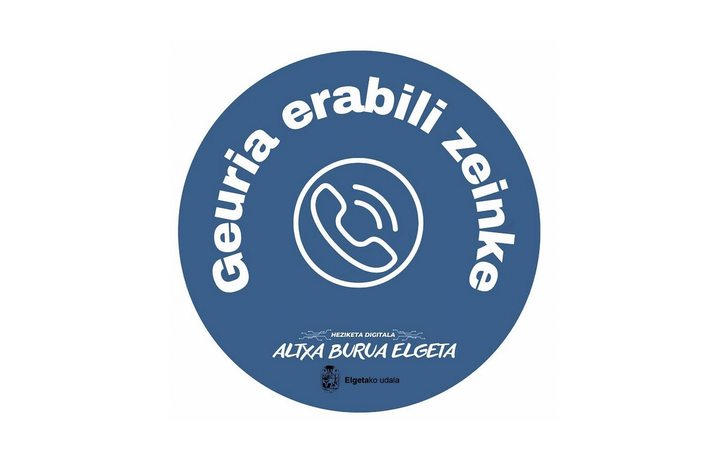 'Geuria erabili zeinke' kanpaina martxan da Elgetan ere