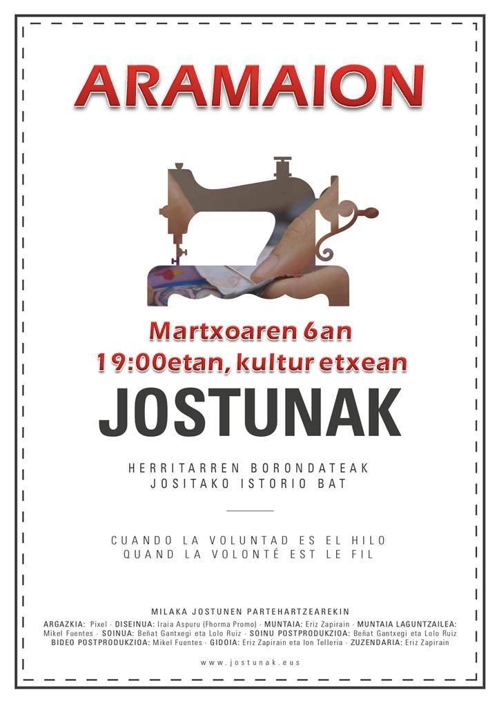 Jostunak dokumentala ikusgai