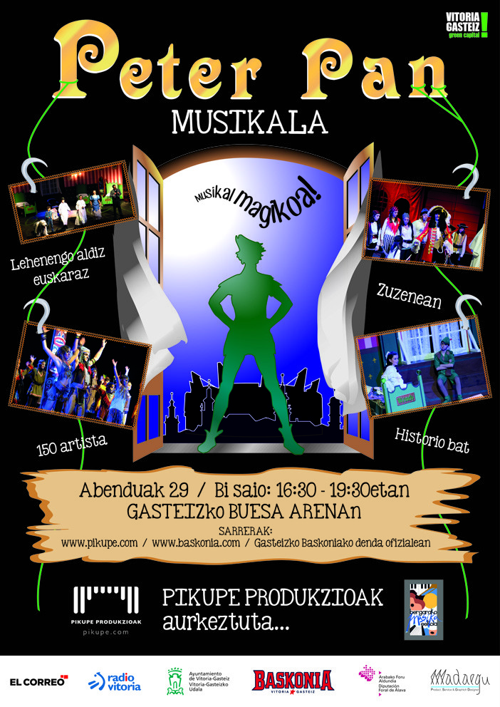 Peter Pan Musikala Gasteizko Buesa Arenan
