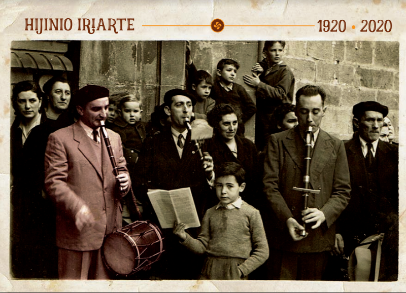 Hijinio Iriarte txistulariaren postala atera du numismatika elkarteak