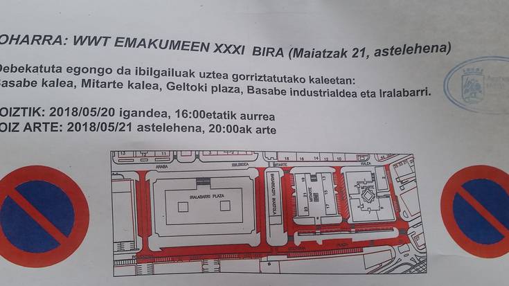 Emakumeen Bira dela-eta aldaketak izango dira hainbat kale eta errepidetan