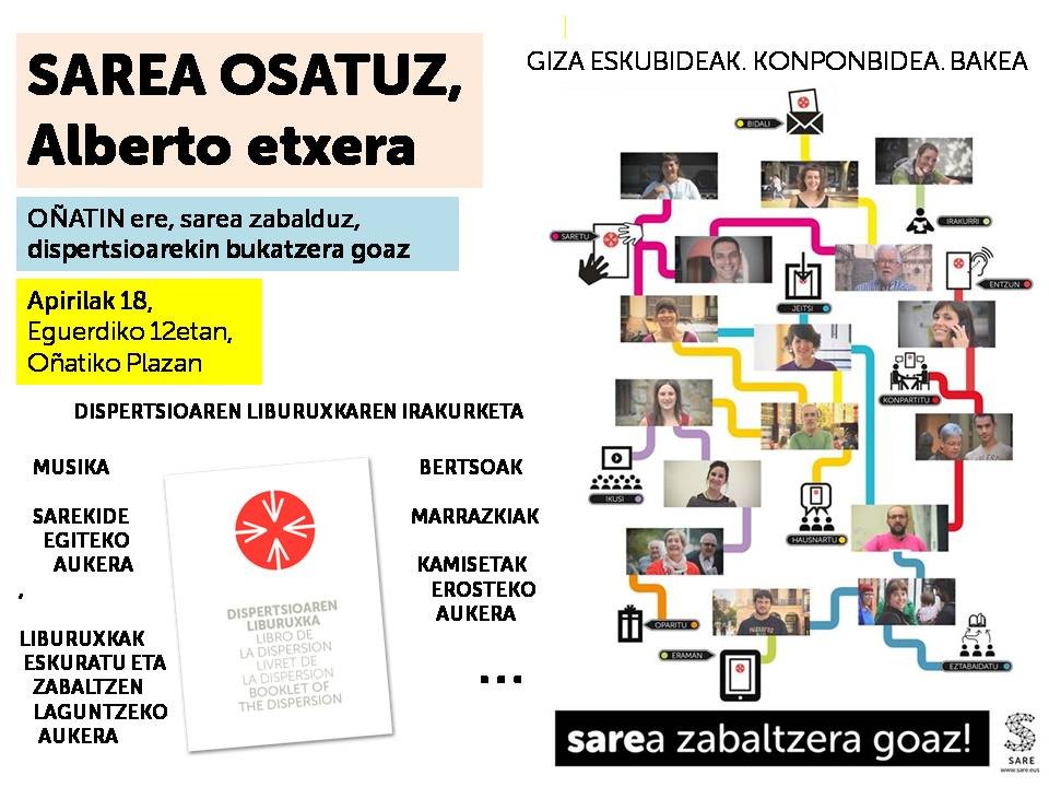 Gorde data!!! Zapatuan (18) plazan ikusten gara!!!