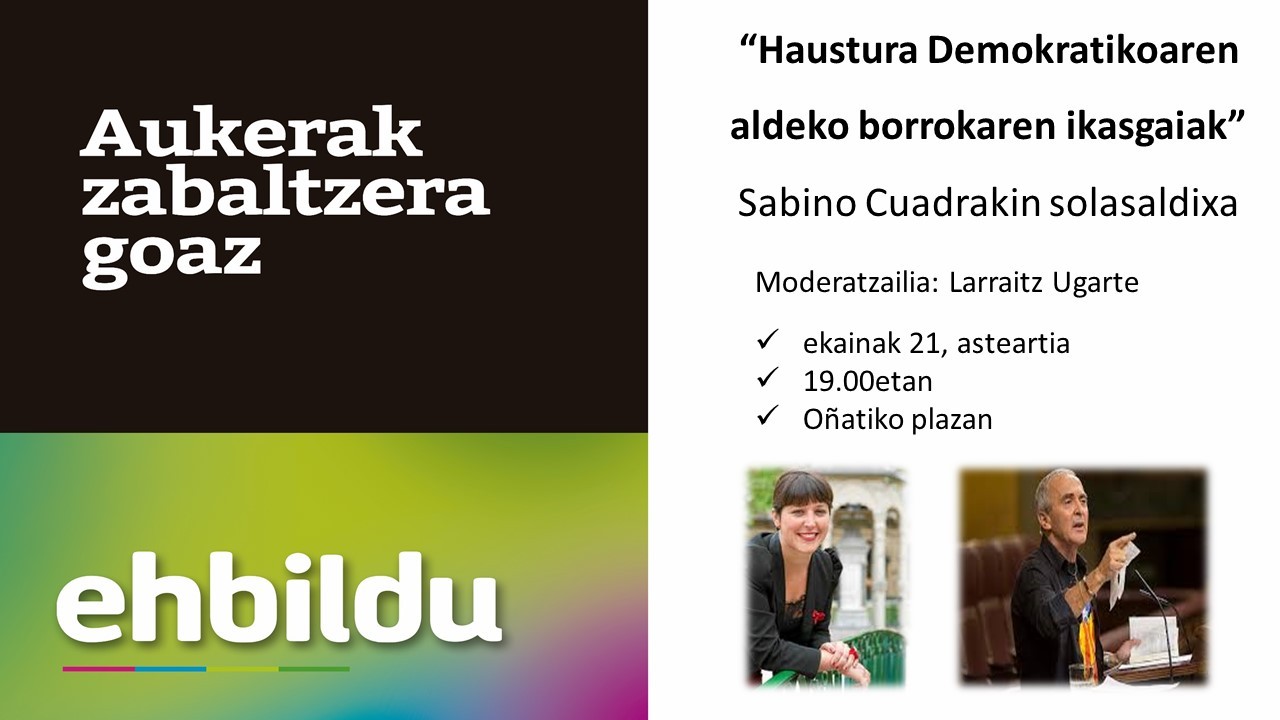 Haustura demokratikoaren inguruko ikasgaiak