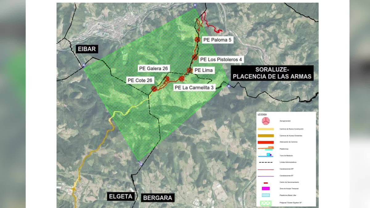 Milaka alegazio aurkeztu dizkiete Basalgo zentral eolikoaren proiektuari