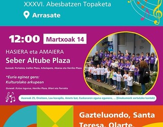 Arizmendi Ikastolak "Herria Kantari" jaialdia ospatuko du bihar, martxoaren 14an