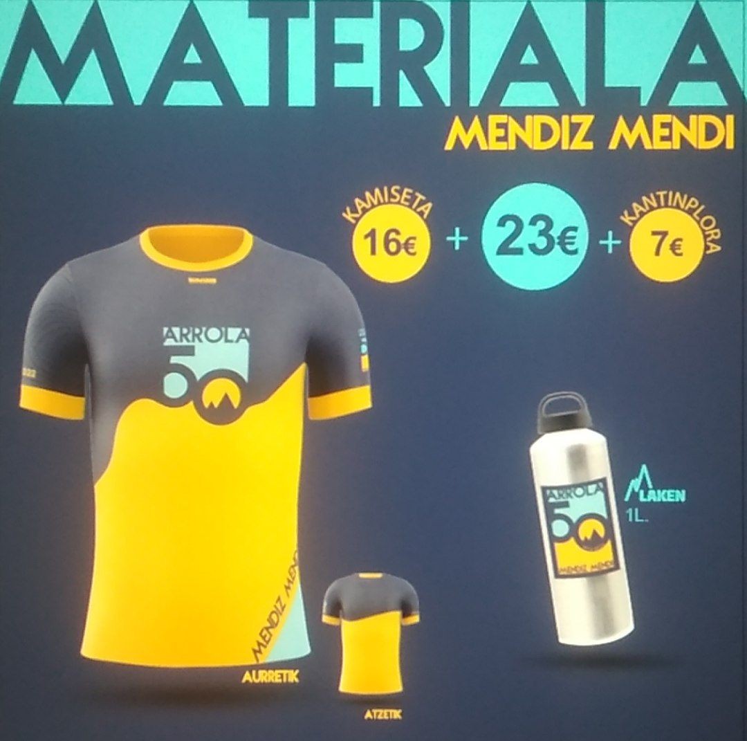 Arrolaren 50. urteurrena ospatzeko kamisetak eta kantinplorak