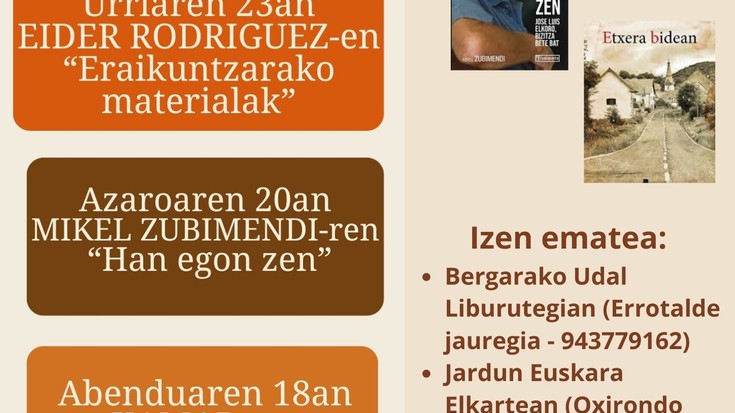 BERGARA: Literatura solasaldiak Mikel Antzaren eskutik