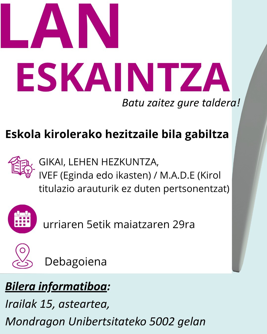 Leintz Eskola kirola hezitzaile bila dabil