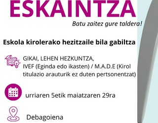 Leintz Eskola kirola hezitzaile bila dabil