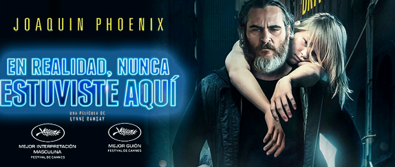 'En realidad, nunca estuviste aquí' filma, zineklubean