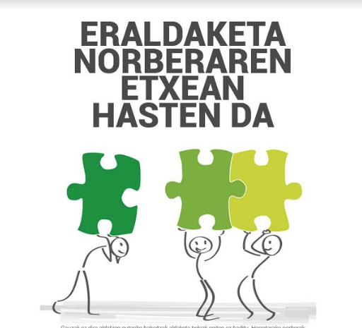 Eraldaketaren bidean lehen pausoak zelan eman argibideak emango dituzte EHbilgunean