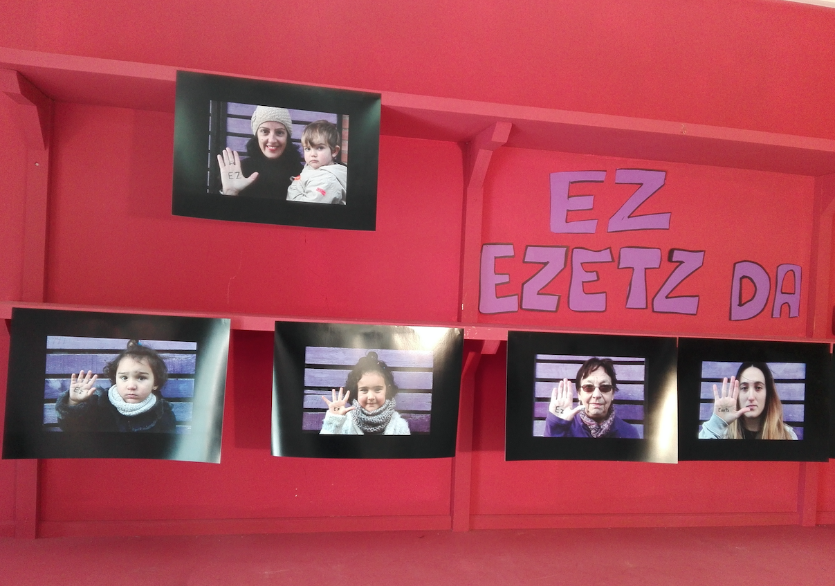 Indarkeria matxistaren aurkako mezuak lau haizetara Elgetan