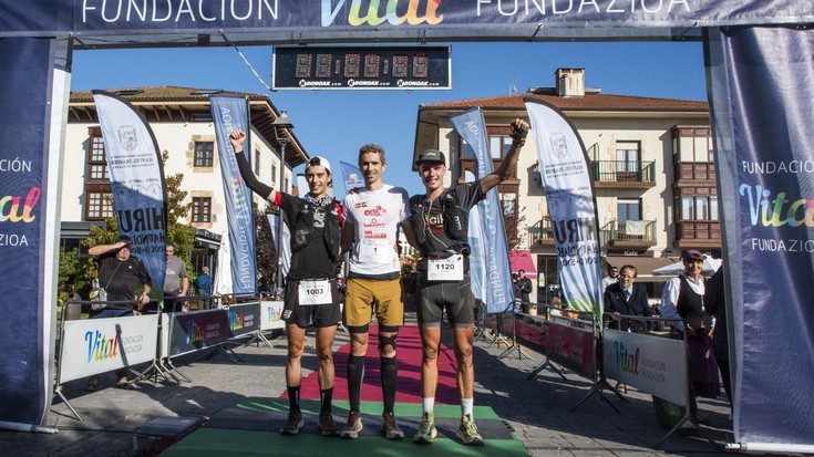 Andoni Azkarate Hiru Haundiak probako podiumean