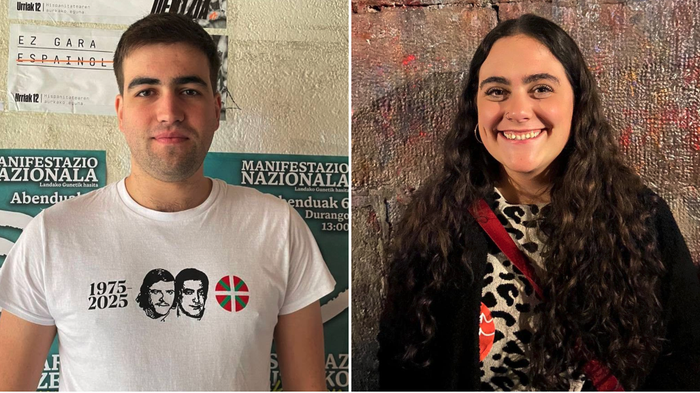 Beñat Loidi eta Amets Arexolaleiba: "Guretzat borroka eta intsumisio eguna da abenduaren 6a"