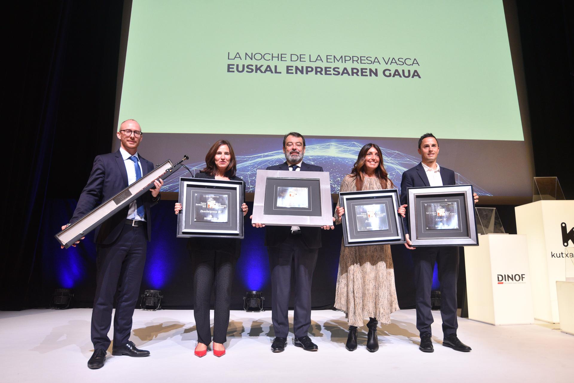 Danobat Group-ek Enpresa Berrikuntza saria jaso du Euskal Enpresaren Gauean