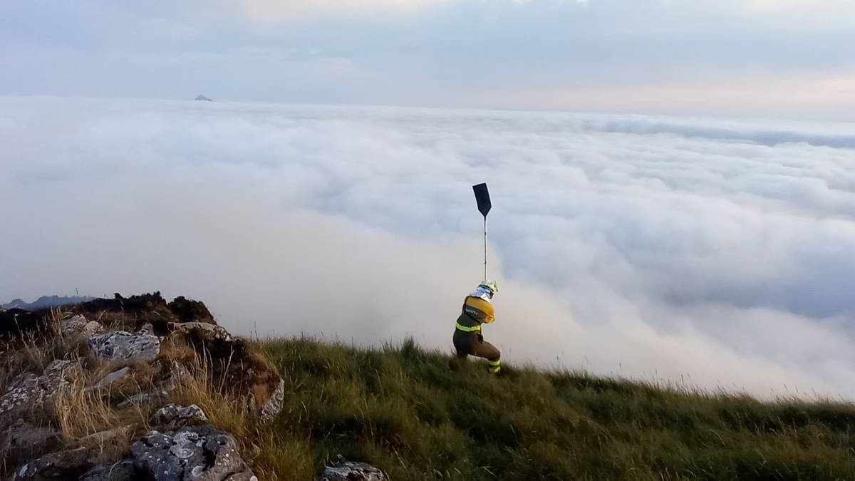 Berriz aktibatu da Aloñako sutea, "baina momentuz, txikia da"