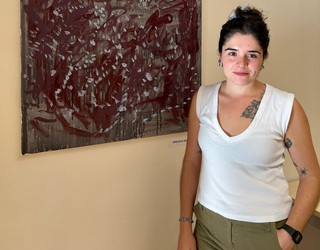 Maialen Gallastegiren 'Desidatzi' erakusketa ikusgai dago bibliotekan