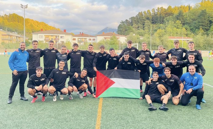 UDAk elkartasuna adieraziko dio palestinar herriari aste bukaerako partiduetan