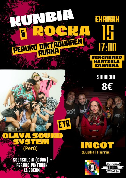 'Kunbia & Rocka Peruko diktaduraren aurka'