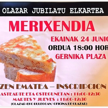 Olazar Jubilatu Elkartean merixendia