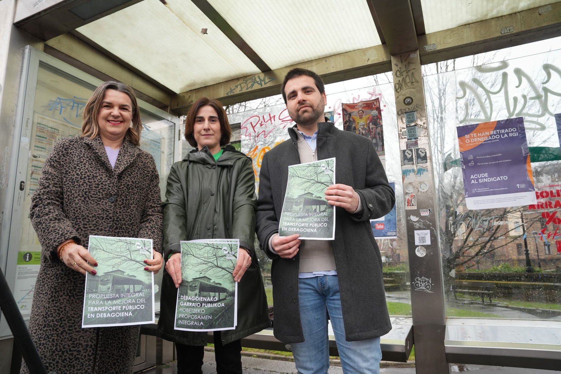 Elgetan garraio publikoa hobetzeko hainbat proposamen egin dituzte jeltzaleek