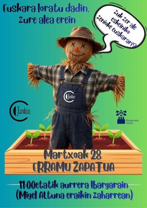 Euskara loratu dadin, zure hazia erein