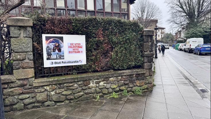 Sentsibilizazio kanpaina jarri du martxan Oñati Palestinarekin taldeak