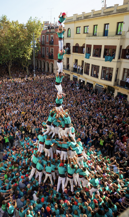 Castellers de Vilafranca-koen erakustaldia