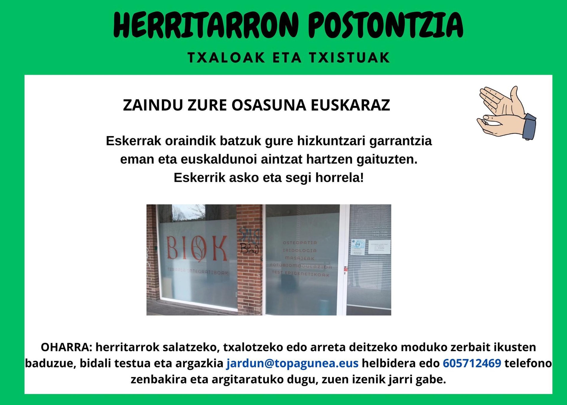 Zaindu zure osasuna euskaraz!