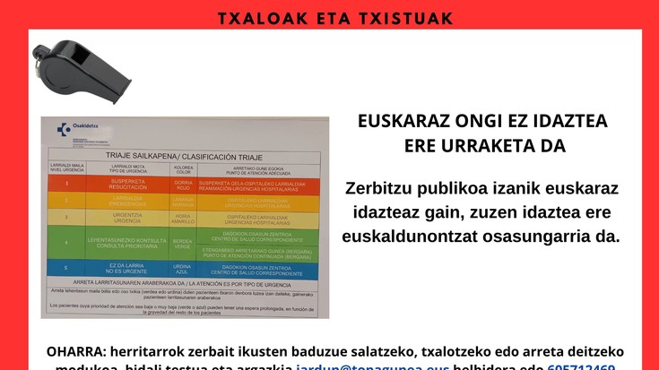 EUSKARAZ ONGI EZ IDAZTEA ERE URRAKETA DA!