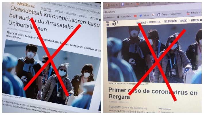 Gurera ere heldu dira koronabirusaren gaineko albiste faltsuak