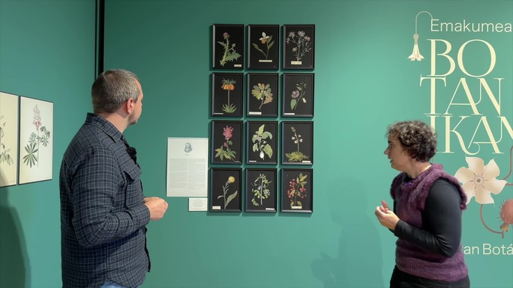 Urtarrilaren 6ra arte ikusgai dagoen 'Emakumeak botanikan' erakusketara bisita