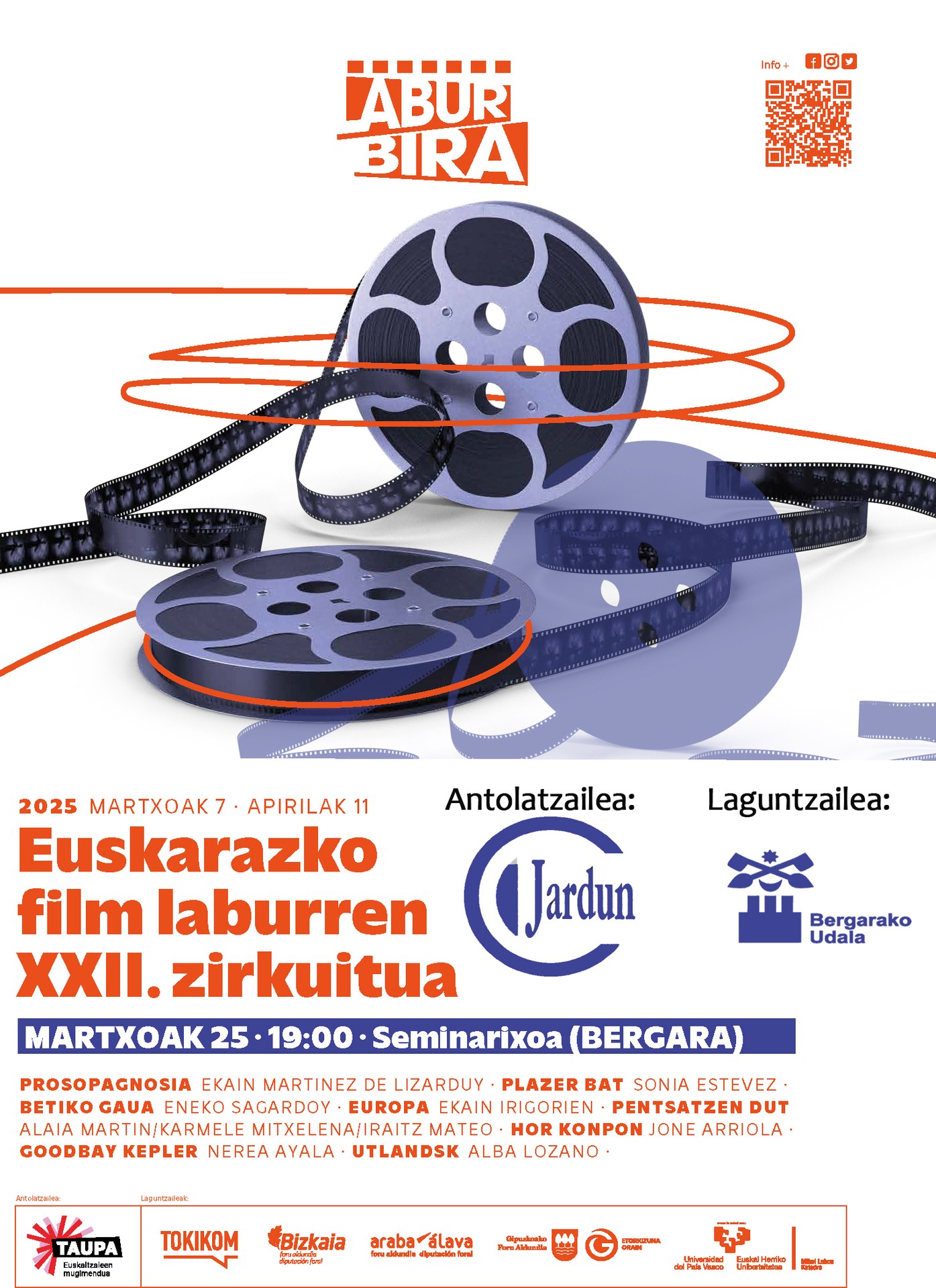 Badator Laburbira!!! Bihar asteartea 19:00etan Seminarixoan.
