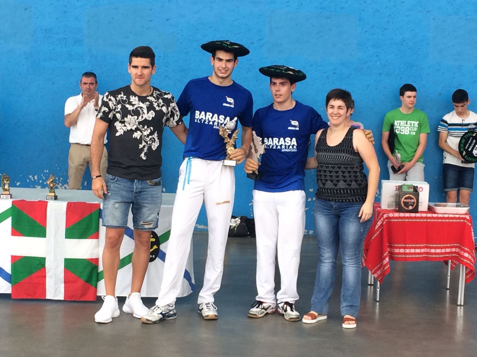 Ander Biainek eta Markel Gartziak irabazi dute Añorgako pilota txapelketa