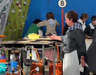 Giro onean ospatu dituzte sanmilixanak Leintz Gatzagan