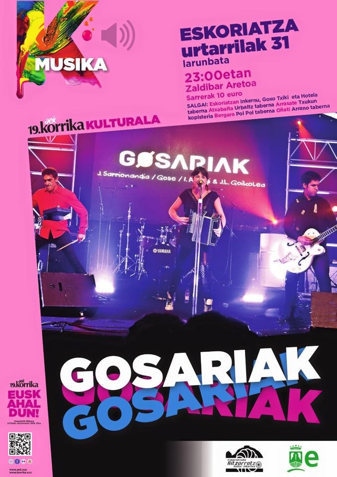 Gose taldearen 'Gosariak' lana ikusteko sarrerak salgai
