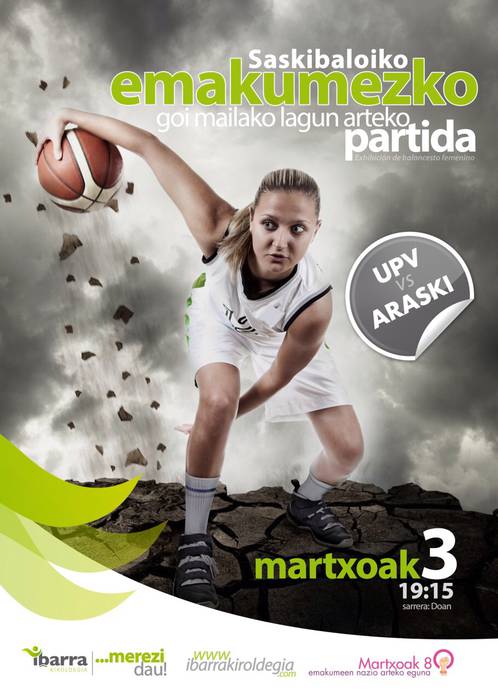 Saskibaloi partidua: UPV-Araski