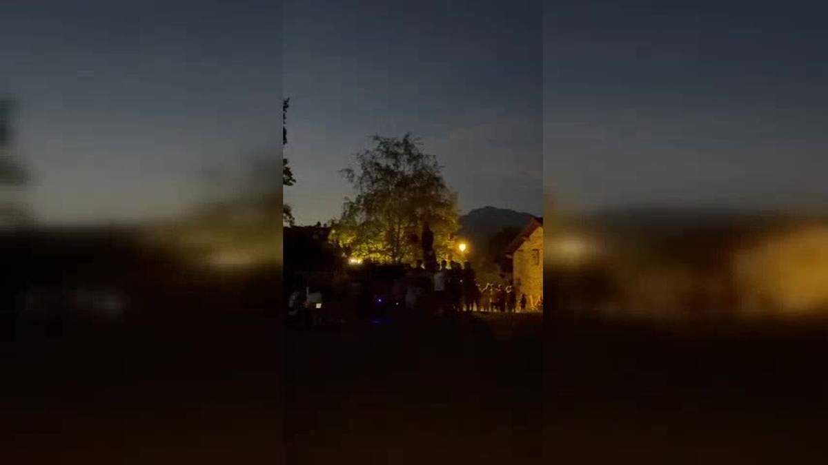 San Juan su barik, baina giro onean ospatu dute jaia Azkoagan
