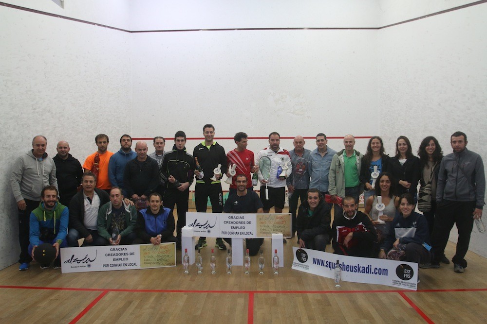 Alberto Ferreiro eta Laura Saez nagusi Euskal Ligako squash txapelketan