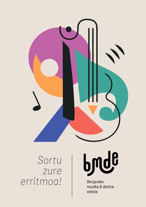 Bergarako Musika eta Dantza Eskola logotipoa
