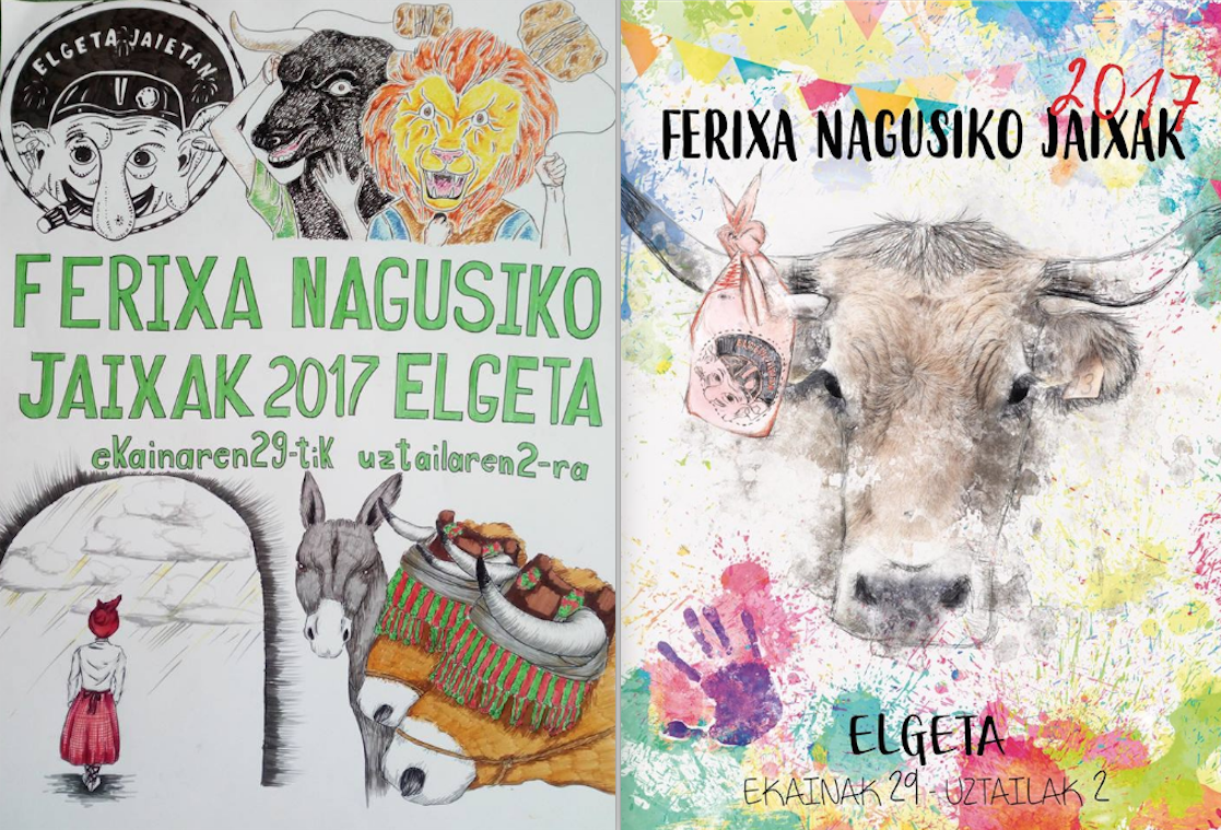 Elgetako Ferixa Nagusiko jaiak iragartzeko kartel lehiaketa martxan da